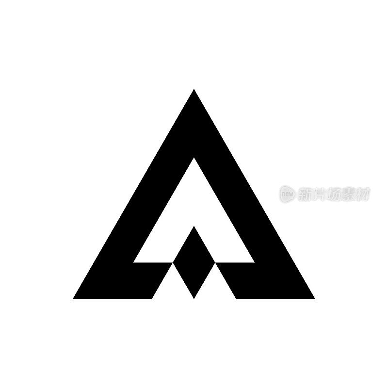 A Logo风格形状